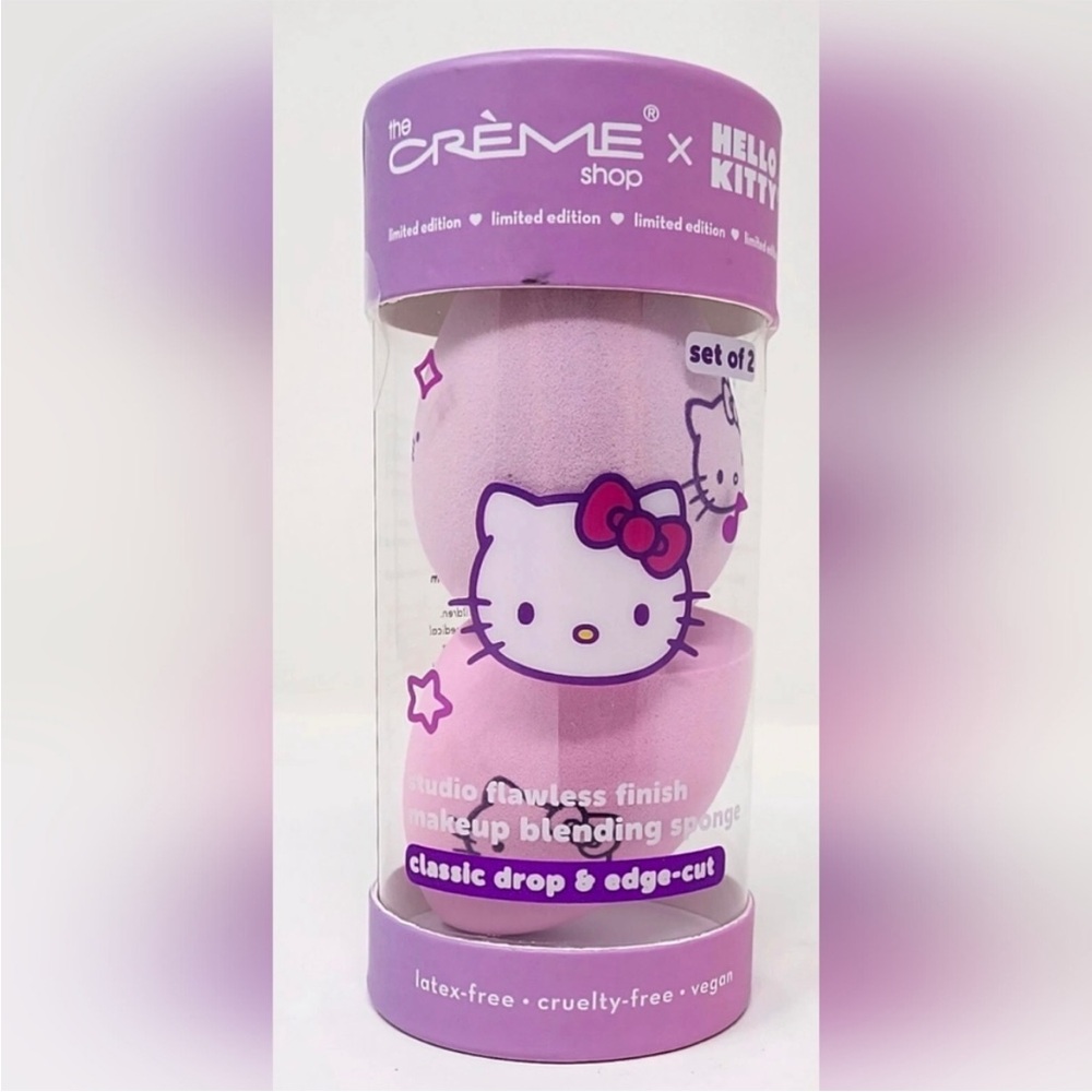 The Crème Shop x Hello Kitty Pink Makeup Blending Sponge Set